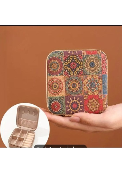 Mini Renkli Takı Kutusu, Seyahat ve Günlük Kullanım Için Düzenleme Çantası