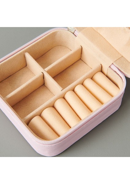 Pembe Fermuarlı Küçük Takı Kutusu, Şık ve Pratik Saklama Çözümü fiyatları