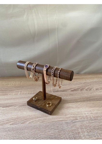 Şık Ahşap Takı Düzenleyici ve Çok Amaçlı Stand, Retro Tarz Dekorasyon