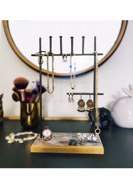 Beyaz Takı Düzenleyici, 7 Çubuklu Takı Standı ve Organizer fiyatları