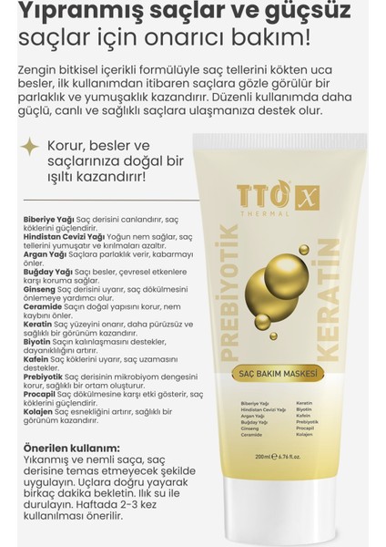 x Nemlendirici ve Onarıcı Saç Kremi Kolajen ve Prebiyotik modelleri