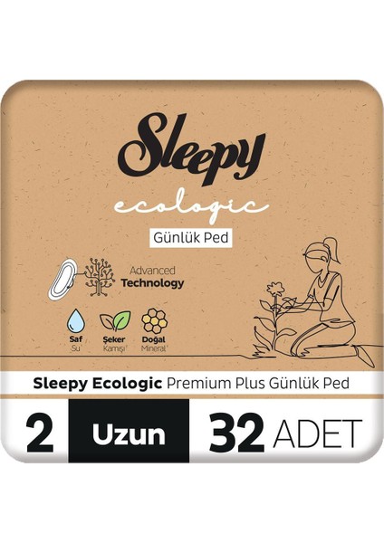 Ecologic Günlük Ped Uzun 32'li x 2 ve Rosie