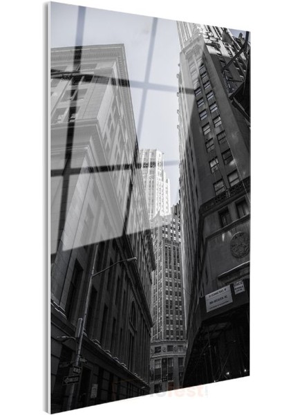 Wall Street - Yükselen Gökdelenler Cam Tablo modelleri