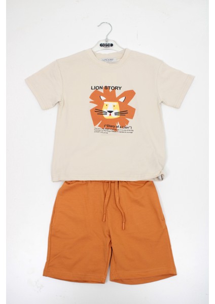 Erkek Çocuk Aslan Baskılı Takım MAC-4150-015