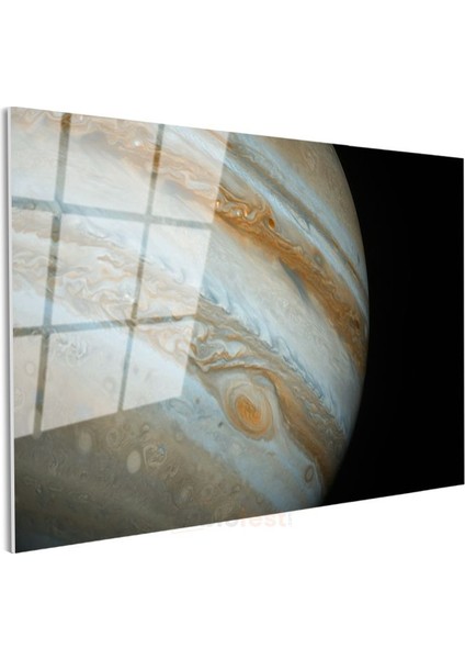 Jüpiter - Fırtınalı Atmosferi ile Gaz Devi Cam Tablo modelleri