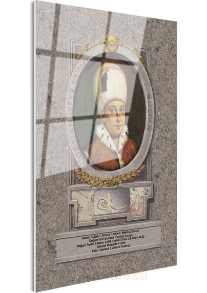 Osmanlı Padişahları - Sultan I. Ahmed Cam Tablo modelleri