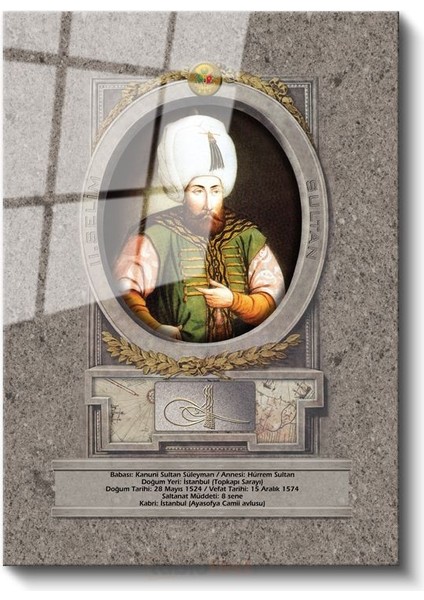 Osmanlı Padişahları - Kanuni Sultan Süleyman Portresi Cam Tablo fiyatları