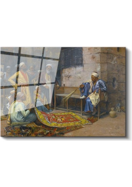 Osman Hamdi Bey - Halı Tüccarları Cam Tablo fiyatları