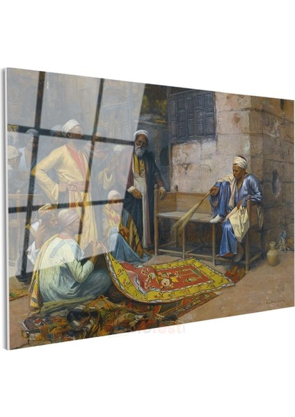 Osman Hamdi Bey - Halı Tüccarları Cam Tablo modelleri
