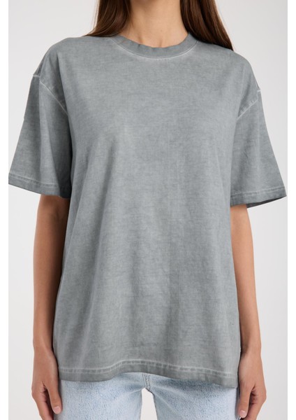%100 Pamuk Kadın Oversize T-Shirt Şık ve Rahat Giyim modelleri