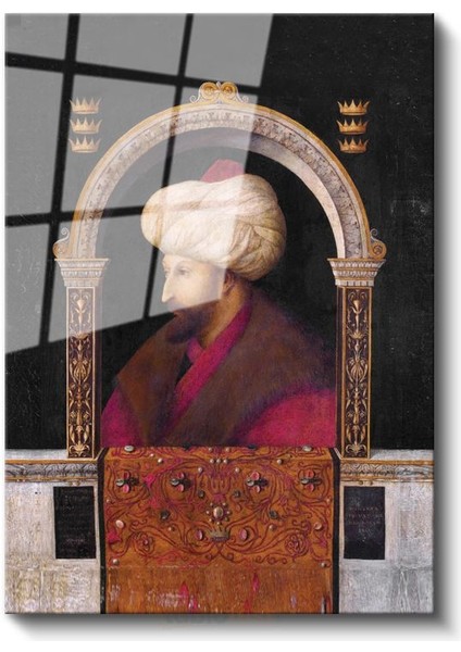Osmanlı Padişahları - Fatih Sultan Mehmet Osmanlı'nın Yükseliş Dönemi Cam Tablo