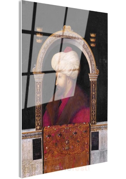Osmanlı Padişahları - Fatih Sultan Mehmet Osmanlı'nın Yükseliş Dönemi Cam Tablo