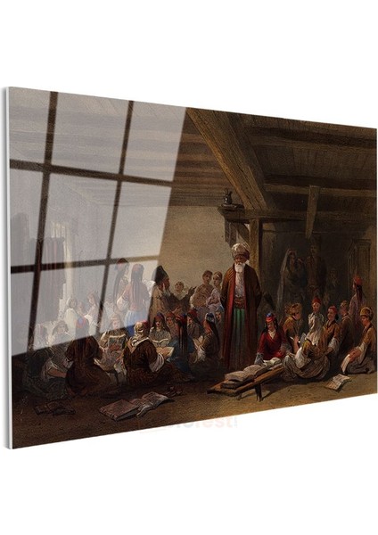 Osman Hamdi Bey - Medrese Dersi Cam Tablo modelleri