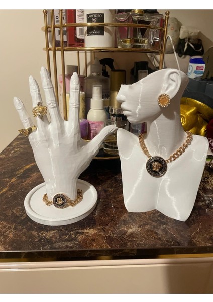 20CM El Yapımı Dekoratif Takı Sergileme Standı, Organizer, Halhal ve Yüzük Tutucu indirimleri