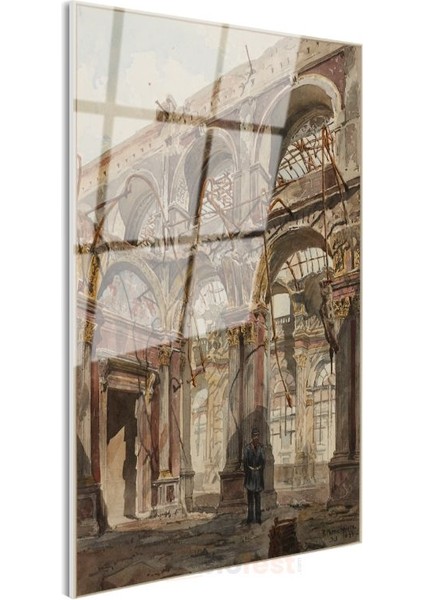 Richard Parkes Bonington - Katedral Içi Cam Tablo modelleri