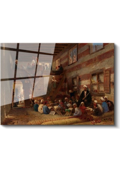 Osman Hamdi Bey - Kuran Dersi Cam Tablo fiyatları