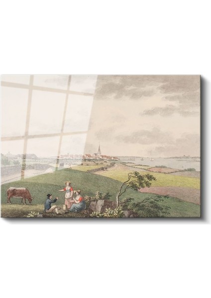 John Constable - Kırsal Manzara Cam Tablo