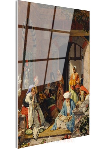 Osman Hamdi Bey - Cami Avlusu Cam Tablo modelleri