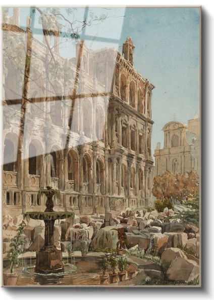 Richard Parkes Bonington - Roma Harabeleri Cam Tablo fiyatları