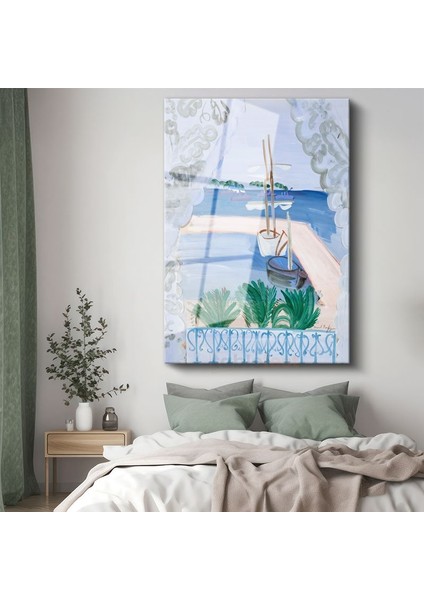 Henri Matisse - Akdeniz Limanı Cam Tablo