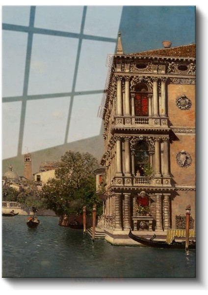 Canaletto - Venedik Kanalı Cam Tablo fiyatları