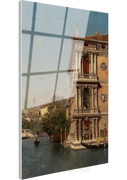 Canaletto - Venedik Kanalı Cam Tablo modelleri
