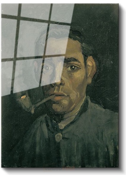 Vincent Van Gogh - Pipo Içen Adam Cam Tablo