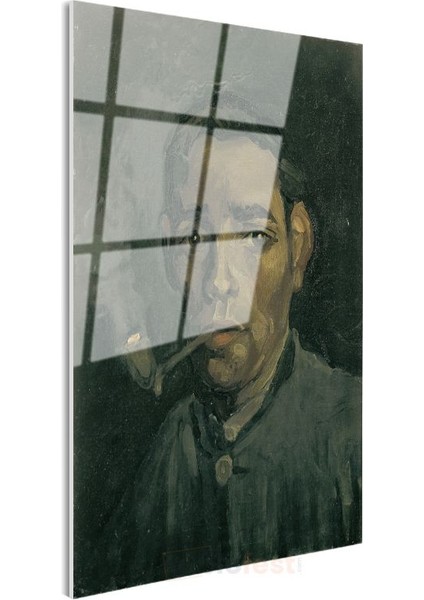 Vincent Van Gogh - Pipo Içen Adam Cam Tablo