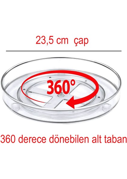3'lü 360° Döner Makyaj ve Takı Organizeri Şeffaf Kapaklı fiyatları