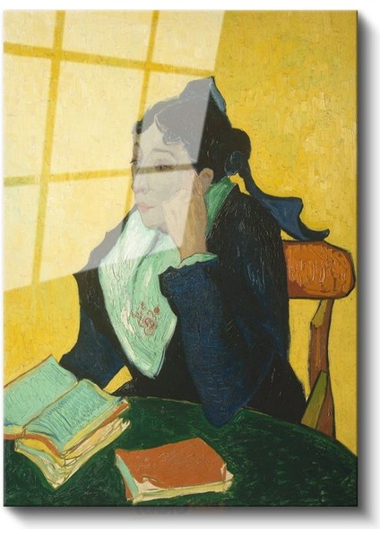Vincent Van Gogh - Arlesli Madam Ginoux Portresi Cam Tablo