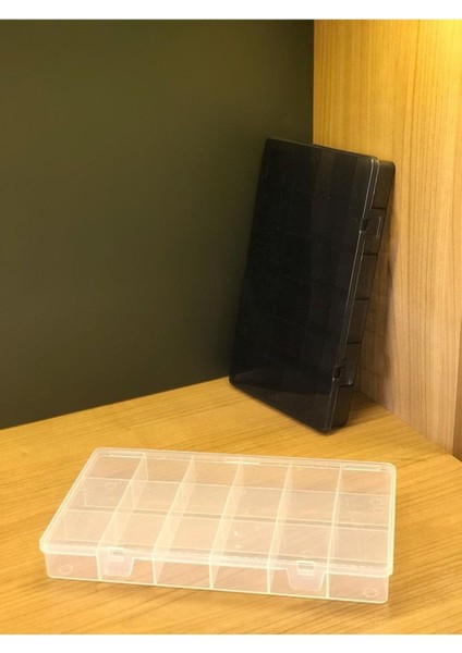 Iki Adet Beyaz Füme 18 Bölmeli Takı ve Dikiş Düzenleyici Kutusu indirimleri