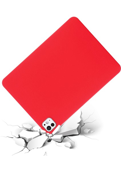 iPad Pro 13(2024)KILIF Sıvı Silikon Çizilmeye Dayanıklı Tablet Kılıfı-Kırmızı (Yurt Dışından) fiyatları