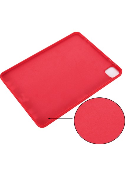 iPad Pro 13(2024)KILIF Sıvı Silikon Çizilmeye Dayanıklı Tablet Kılıfı-Kırmızı (Yurt Dışından) modelleri