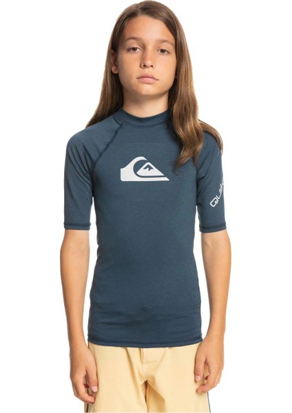 All Time Uv Korumalı Kısa Kollu Çocuk Mayosu EQBWR03212-NAVY
