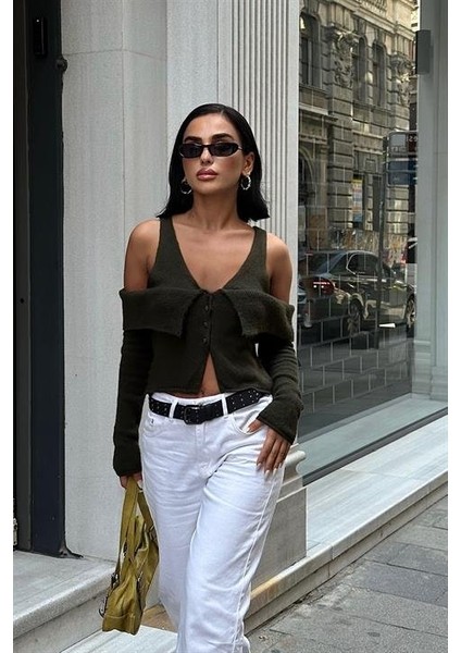Cynthia Cut Out Triko Hırka 5116-23