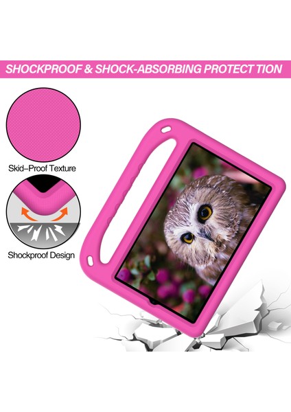 Taşınabilir Sap Tasarımı Darbeye Dayanıklı Eva Tablet Kılıfı Kapağı Kickstand Tasarımı ile Samsung Galaxy Tab A 8.4 (2020)SM-T307U-ROSE (Yurt Dışından) modelleri