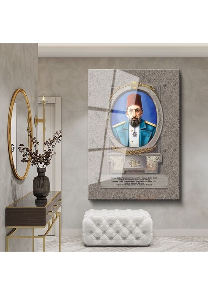 Osmanlı Padişahları - Sultan Iı. Abdülhamid Cam Tablo