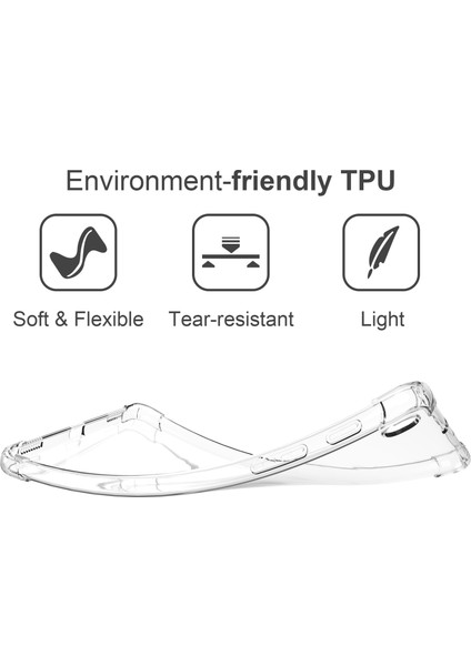 Samsung Galaxy Tab A7 Lite 8.7 Inç Tpu Tablet Kılıfı Güçlendirilmiş Köşeler Düşmeye Karşı Şeffaf Kapak (Yurt Dışından) fiyatları