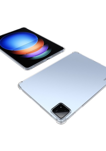 Xiaomi Pad 6s Pro 12.4 Kılıf Dört Köşe Koruma Yumuşak Tpu Şeffaf Tablet Arka Kapak (Yurt Dışından) modelleri