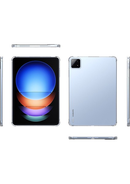 Xiaomi Pad 6s Pro 12.4 Kılıf Dört Köşe Koruma Yumuşak Tpu Şeffaf Tablet Arka Kapak (Yurt Dışından) indirimleri