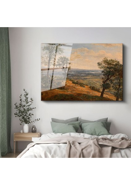 Jacob Van Ruisdael - Geniş Ova Manzarası Cam Tablo