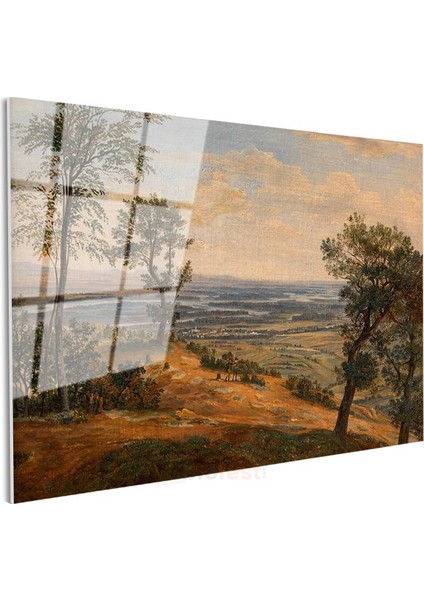 Jacob Van Ruisdael - Geniş Ova Manzarası Cam Tablo