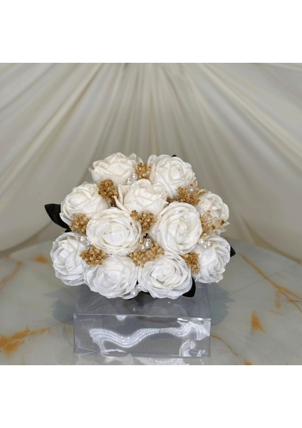 Açık Şakayık Gelin El Çiçeği | Gelin Buketi