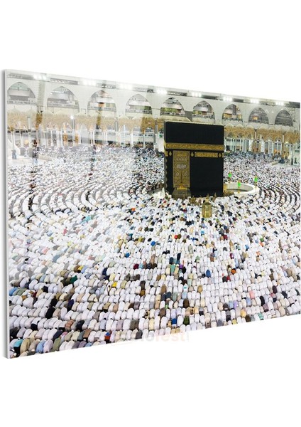 Kabe-I Şerif Manzarası - Hac Ibadeti ve Birlik Cam Tablo modelleri