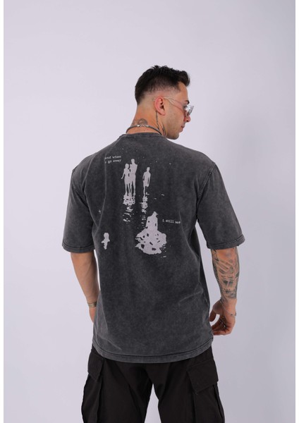 Unisex Özel Yıkamalı Oversize T-Shirt fiyatları