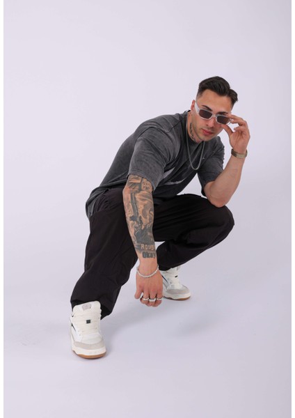 Unisex Özel Yıkamalı Oversize T-Shirt modelleri