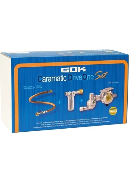 Gok Driveone 30MBAR Dikey Dedantör + Filtre + Hortum Gaz Regülatör Seti
