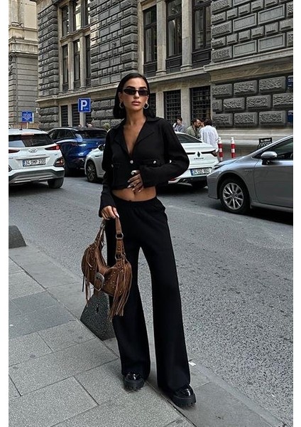 Nancy Kruveze Yaka Crop Takım 9954 - 25 modelleri