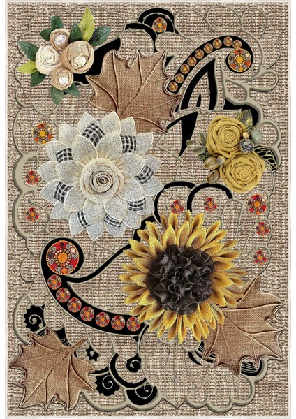 Dekoratif Özel Tasarım Modern Yıkanabilir Ince Kaymaz Taban Trend Oda Halısı