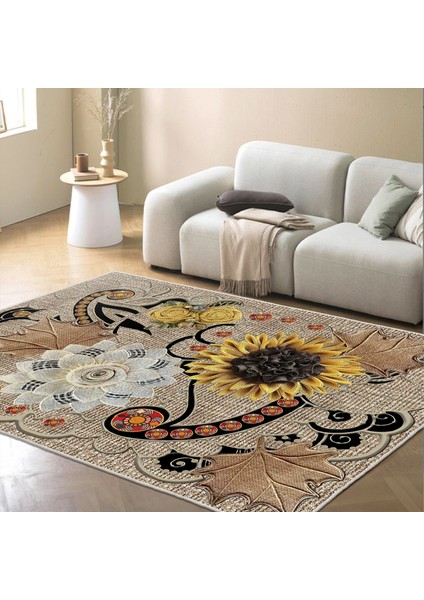 Dekoratif Özel Tasarım Modern Yıkanabilir Ince Kaymaz Taban Trend Oda Halısı modelleri
